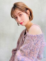 リベルテ(LIBERTE)&nbsp;Liberte銀座 大人可愛い小顔ショートボブ×透明感ベージュ