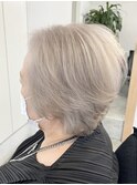 【外国人風カラー】ペールホワイト×ショート/新越谷 南越谷