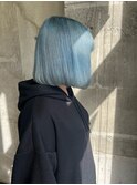 ハイトーンカラー10代20代ケアブリーチアイスブルーカラー