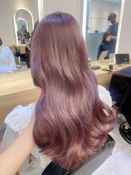 ジーナエス 札幌(Zina S) 髪質改善*ピンクベージュカラー*美髪【Zina S 札幌】