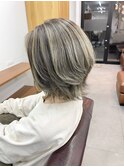 白髪ぼかしにも◎バレイヤージュカラー ビフォアー＆アフター