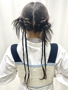 サクララ(Sakura la) カチモリヘア 韓国風ヘア y2kヘア 推し活ヘア ツインヘア