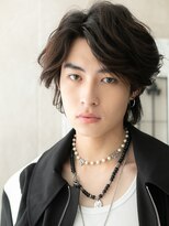 モッズヘア メン 南越谷南口店(mod's hair men)&nbsp;重めアッシュブラック波巻きパーマメンズカットF南越谷