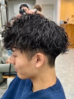 フゥ 宇都宮(FeU)&nbsp;波巻きパーマツイストスパイラルパーマメンズマッシュパーマ