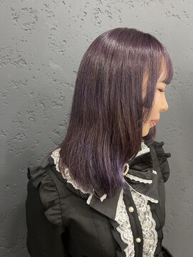 プライズ アイリス 池袋東口店(prize Iris) パープルカラー韓国ヘアダブルカラー池袋