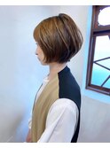 レトロなグラデーションボブ