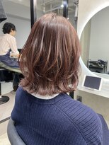 レイヤーワンカールstyle  ピンクベージュ