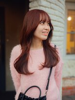 カラン(caran)&nbsp;ロングピンクブラウン【@hair_mazda】