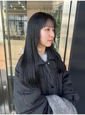 レイヤーカット/地毛風透明感カラー