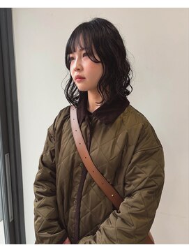 ヘアー アイス 御器所本店(HAIR ICI) 大人かわいいふんわりボブパーマ顔周りレイヤーカット