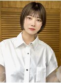 切りっぱなしボブ/小顔ボブ/ミニボブ/姫カット/コンパクトボブ