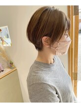 シキ(SIKI) 大人可愛い ショートボブ 耳かけ ショート ベージュ ショート