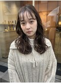 #ナチュラルセンターバング #ニュアンスパーマ