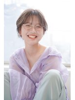 アミ 江坂(amie) ミニウルフレイヤーカット顔周り前髪韓国ショートボブ/江坂