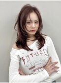 ミニウルフレイヤーカット顔周り前髪韓国ミディアムロング/池袋