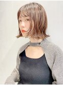 ハイライトカラー/くびれヘア/レイヤーパーマ/ミニボブ[銀座]