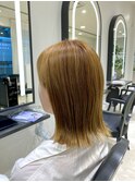 白髪ぼかし×アッシュベージュで上品カラーにチェンジ