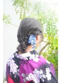 ★ヘアアレンジ&浴衣の着付け＃アレンジ＃着付け＃浴衣＃メイク