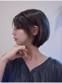 ショートボブ髪質改善顔周り前髪カット