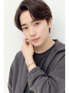 アース 栄店(HAIR&MAKE EARTH) メンズ/韓国カルマショート/センターパート/ブラウン