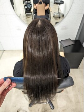 ビーヒアナウ N゜03 金沢駅西店(BE HERE NOW) 髪質改善縮毛矯正/グレージュ/艶髪/ケア縮毛矯正/透明感