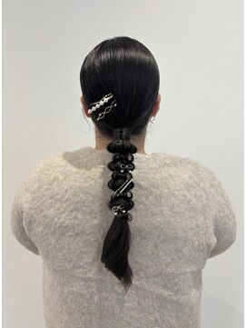 アンソメット 上津店(UN SOMMET) ツヤふわ編みおろしアレンジ