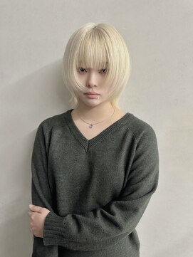 ティント 梅田(Tint) 【TOMOKI】抜きっぱなしブロンド/ウルフカット《大阪梅田駅》