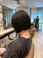 ニュースエン(newseN:)&nbsp;丸みボブ/ケアカラー/ブラック/バイカルテ/新潟/万代