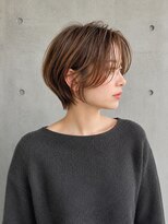 ゲイン(Gain)&nbsp;ショートカット×白髪ぼかし、ハイライト×縮毛矯正×髪質改善