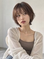 ワゴンバイアフロート(Wagon by afloat)&nbsp;【池袋】20代30代小顔丸みショートボブ×耳かけショート