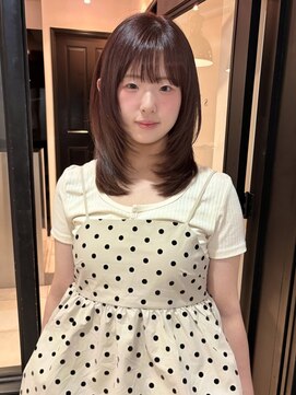 シータ(sheta) 【表参道sheta/riria】チョコレートカラーミディアムレイヤー