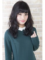 ヘアーアンドメイク シーク 八王子(HAIR&MAKE SeeK) 【暗髪】ダークブラウン×ゆるふわセミロング