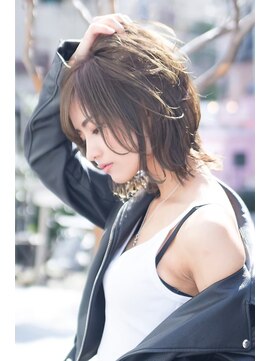 ハバナ 天神(HAVANA) 大人かわいい☆小顔前下がりレイヤーボブ×フォギーベージュ