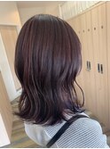 ブリーチ有 ピンク系ハイライト