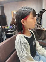 ハウル(Howl)&nbsp;#キッズ#インナーカラー#イヤリングカラー#切りっぱなし#ボブ