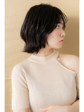 モッズヘア 越谷(mod's hair) シースルーバング黒髪外ハネボブウルフ312Y越谷20代30代40代