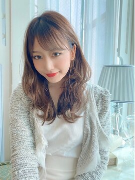 プアメリア 名古屋(Puamelia) ブリーチなしダブルカラー×韓国★レイヤーロング[名古屋]