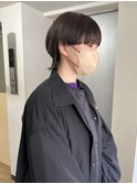 ぱつっとマッシュウルフ ウルフカット 個性派