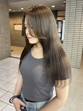 ガーランド(Girland) 【girland】オリーブベージュ 韓国風/レイヤーカット