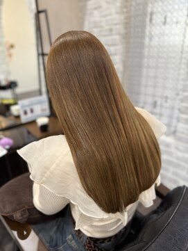 ルクスバイアフィナー(Luxo by Afinar) ブリーチ無しダブルカラー/オリーブベージュ