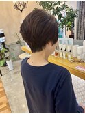 ショート/ショートボブ/ハイライト/切りっぱなし/博多
