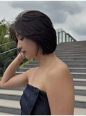 レイヤーカット/顔まわりカット/ブリーチなし/ボブ/ミディアム