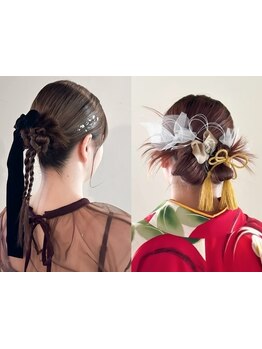 <万代>トレンドのヘアセットはハイセンスな「はなこ」にお任せ！気分が上がるアレンジで誰よりも可愛く♪