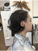 メンズミディアムパーマヘア