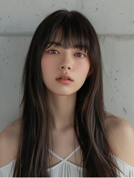 フィット ヒュー 千葉(fit hue) 黒髪/オリーブグレー/ココアベージュ/小顔/クラゲヘアー【千葉】