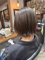 カフェアンドヘアサロン リバーブ(cafe&hair salon re:verb)&nbsp;ボブ×オリーブグレージュ◎