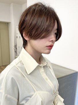 セイドット フクオカ(Say.FUKUOKA) 【Say.福岡】前髪なしショート×ベージュブラウン×20代30代40代