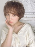レイヤーパーマ×小顔ショート韓国風くびれ20代30代◎p上尾