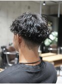 MEN'S/テーパーフェード×スパイラルパーマ/メンズパーマ