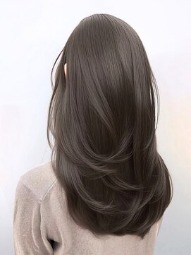 ロティー(loty) レイヤー ブリーチなしダブルカラー ココアブラウン 透明感 艶髪